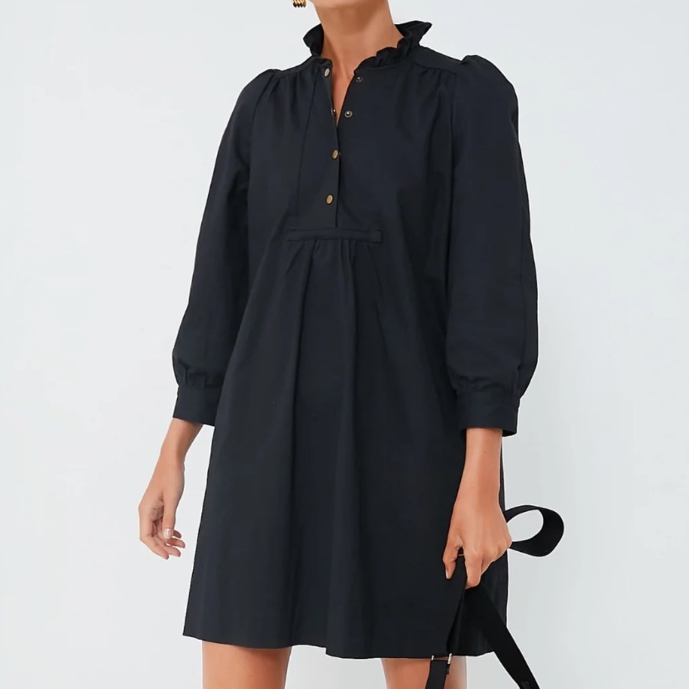 POMANDER PALACE Black Claiborne Dress